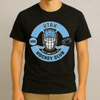 U.T.A.H H.O.C.K.E.Y Club Mask Black T-Shirt