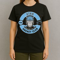 U.T.A.H H.O.C.K.E.Y Club Mask Black T-Shirt