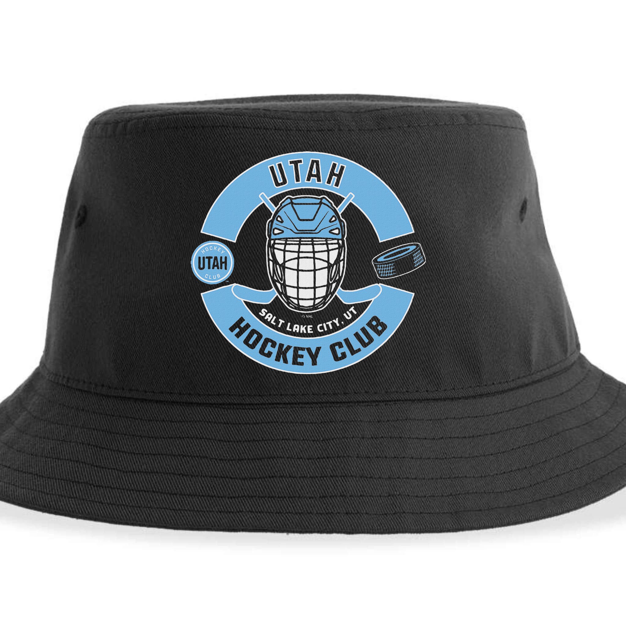 U.T.A.H H.O.C.K.E.Y Club Mask Black Sustainable Bucket Hat
