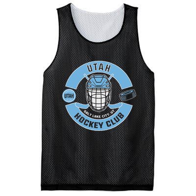 U.T.A.H H.O.C.K.E.Y Club Mask Black Mesh Reversible Basketball Jersey Tank