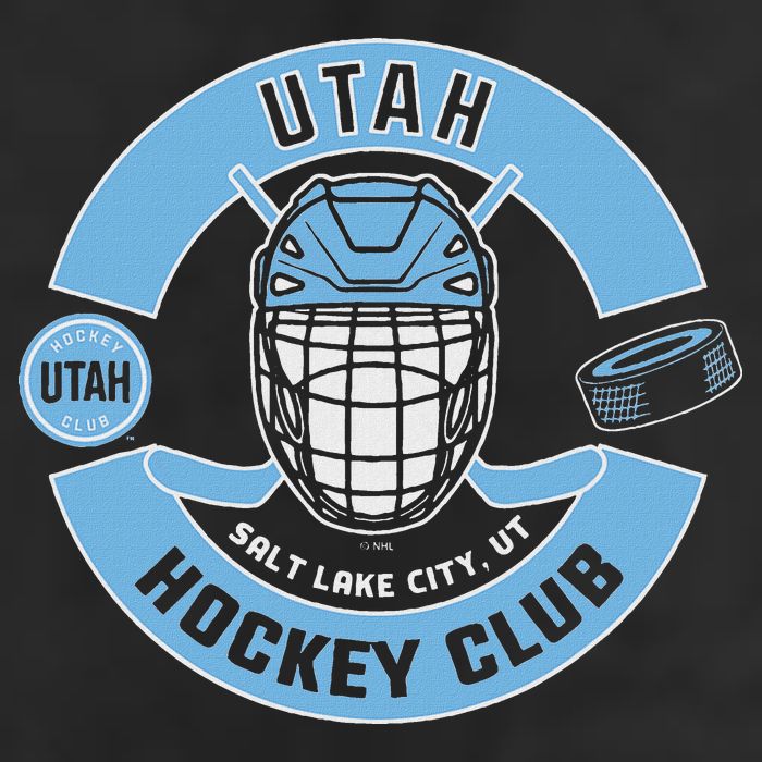 U.T.A.H H.O.C.K.E.Y Club Mask Black Golf Towel