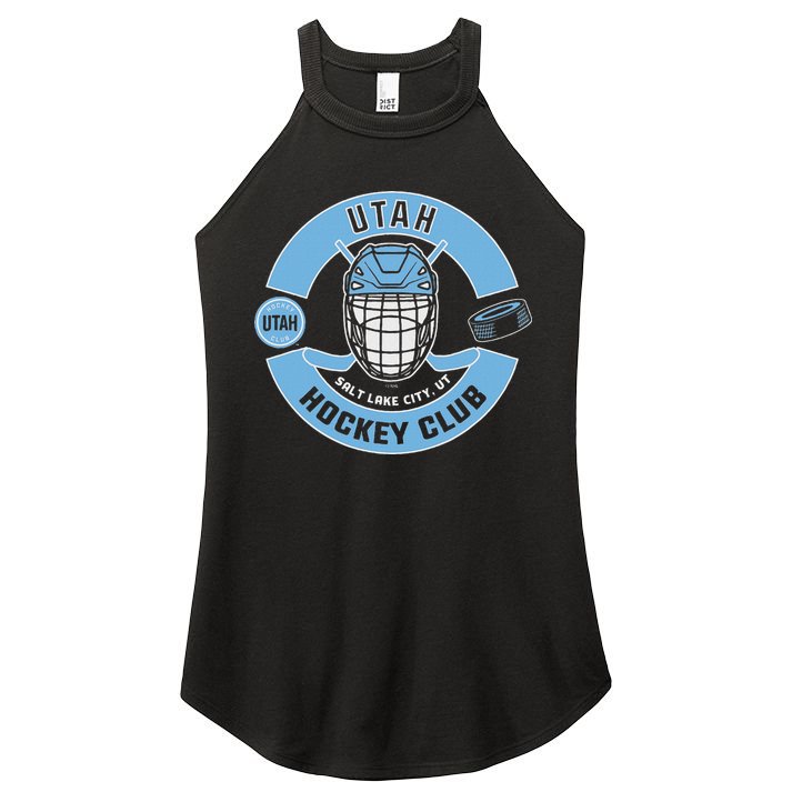 U.T.A.H H.O.C.K.E.Y Club Mask Black Women's Perfect Tri Rocker Tank