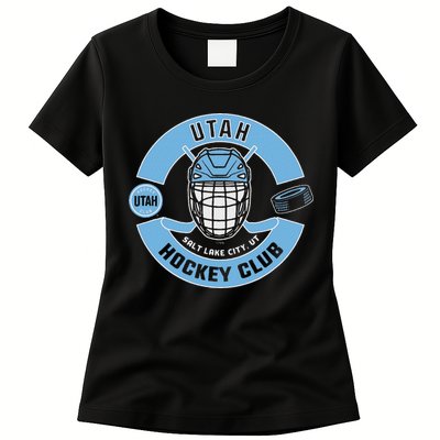 U.T.A.H H.O.C.K.E.Y Club Mask Black Womens T-Shirt