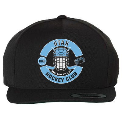 U.T.A.H H.O.C.K.E.Y Club Mask Black Wool Snapback Cap