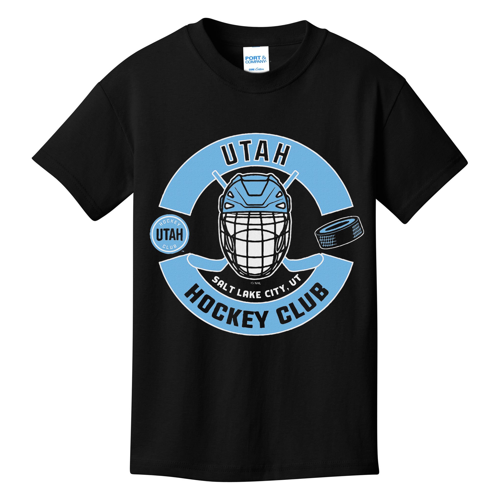 U.T.A.H H.O.C.K.E.Y Club Mask Black Kids T-Shirt
