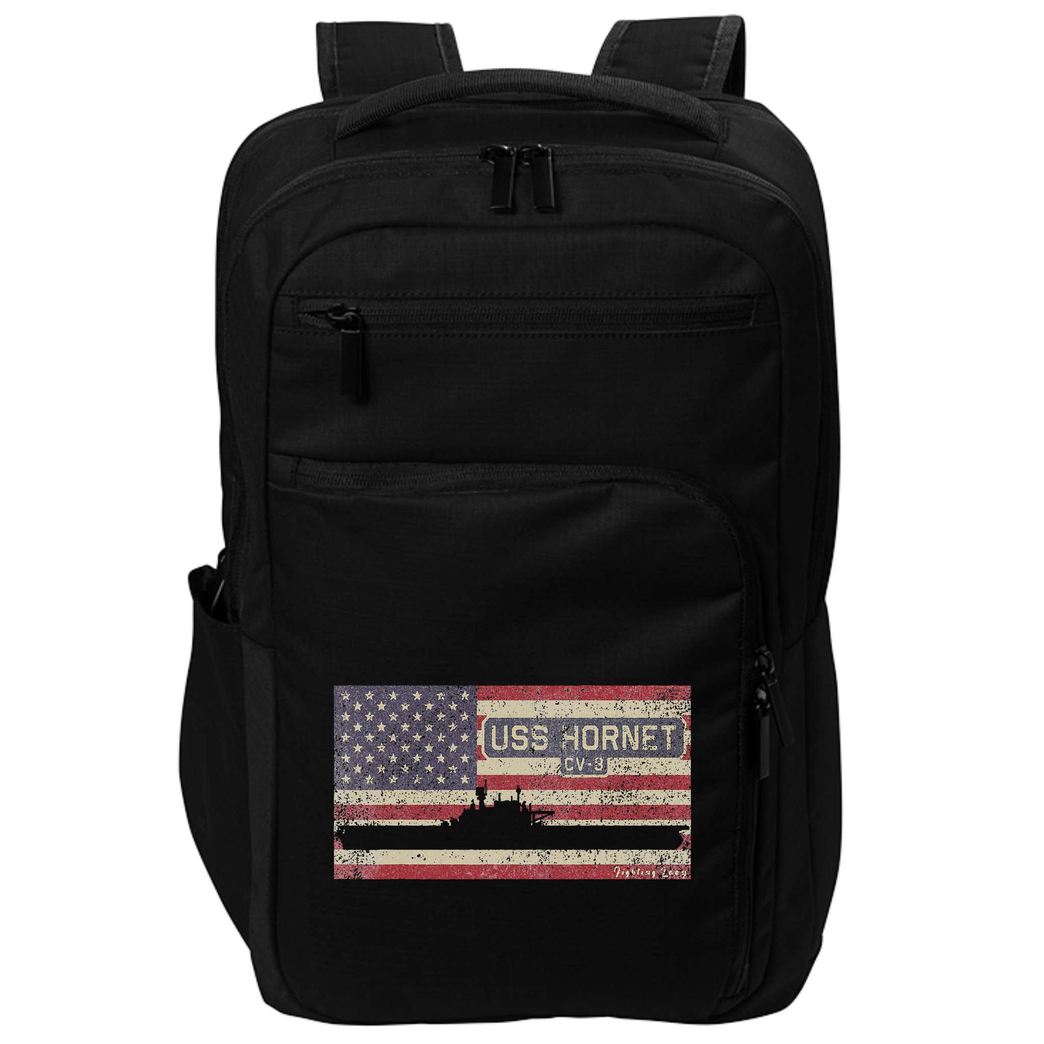 Uss Hornet Cv8 Ww2 Aircraft Carrier Usa Impact Tech Backpack