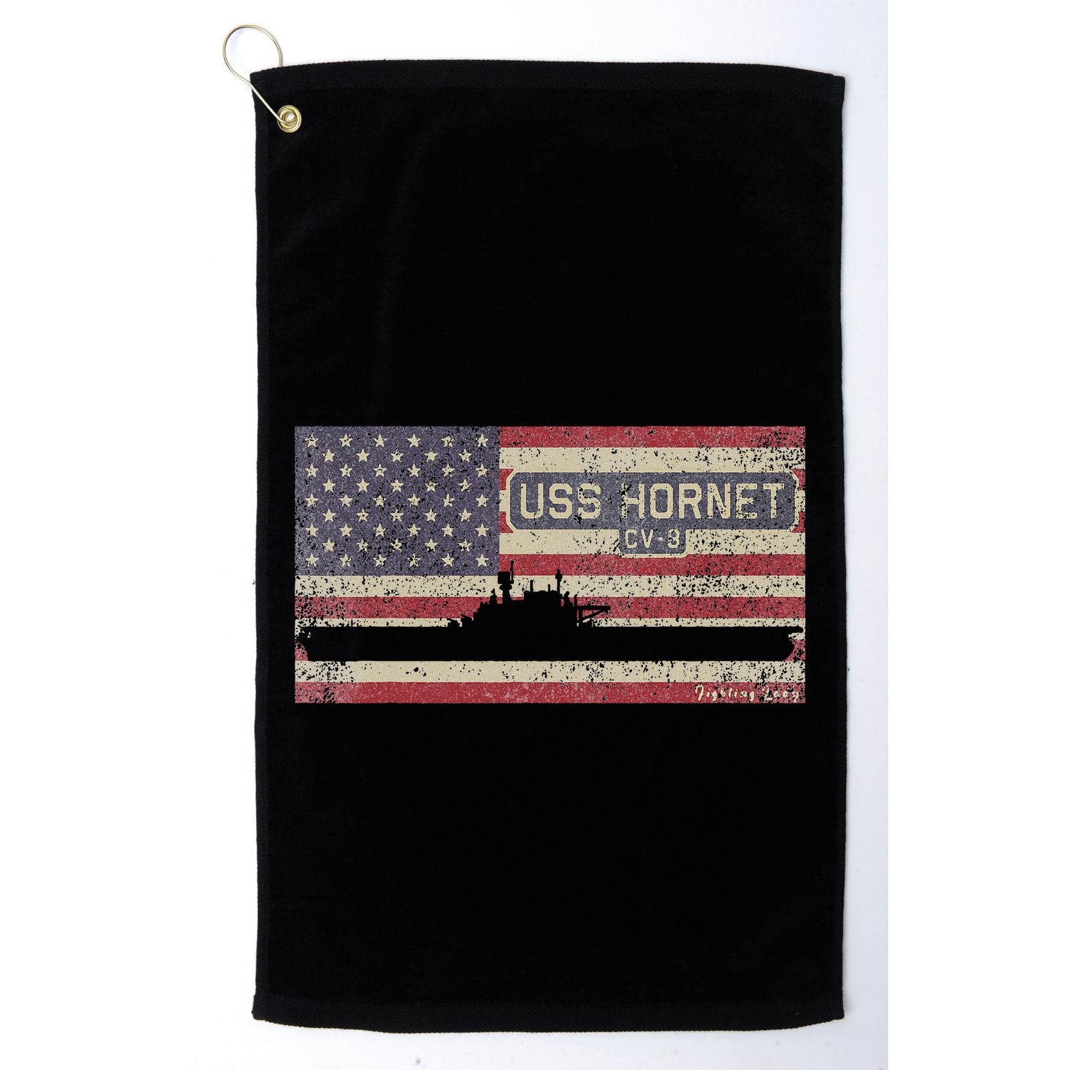 Uss Hornet Cv8 Ww2 Aircraft Carrier Usa Golf Towel