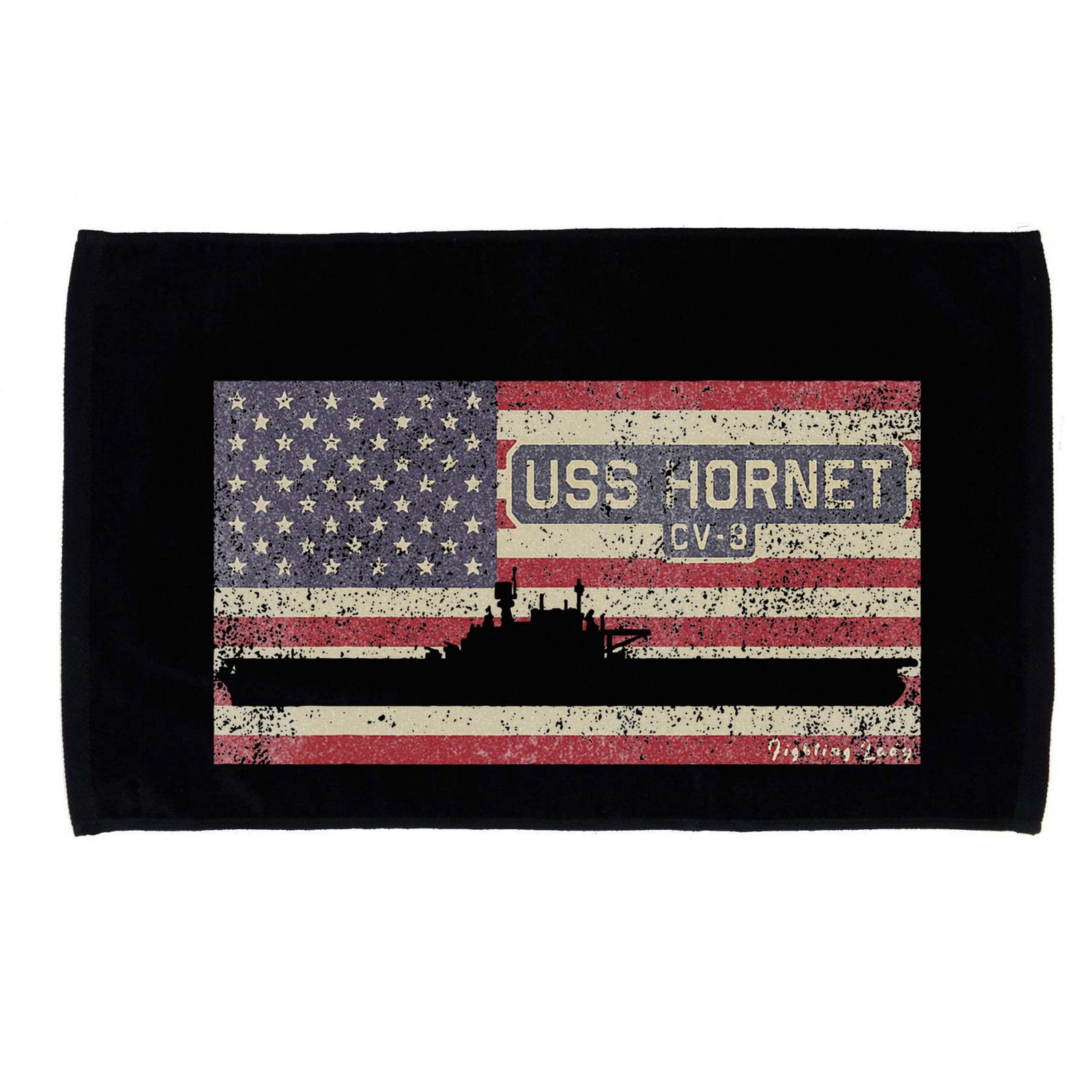 Uss Hornet Cv8 Ww2 Aircraft Carrier Usa Microfiber Hand Towel