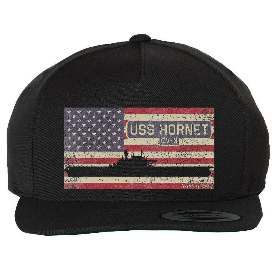 Uss Hornet Cv8 Ww2 Aircraft Carrier Usa Wool Snapback Cap