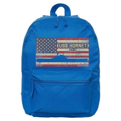 Uss Hornet Cv8 Ww2 Aircraft Carrier Usa 16 in Basic Backpack