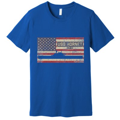 Uss Hornet Cv8 Ww2 Aircraft Carrier Usa Premium T-Shirt