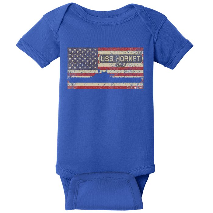 Uss Hornet Cv8 Ww2 Aircraft Carrier Usa Baby Bodysuit