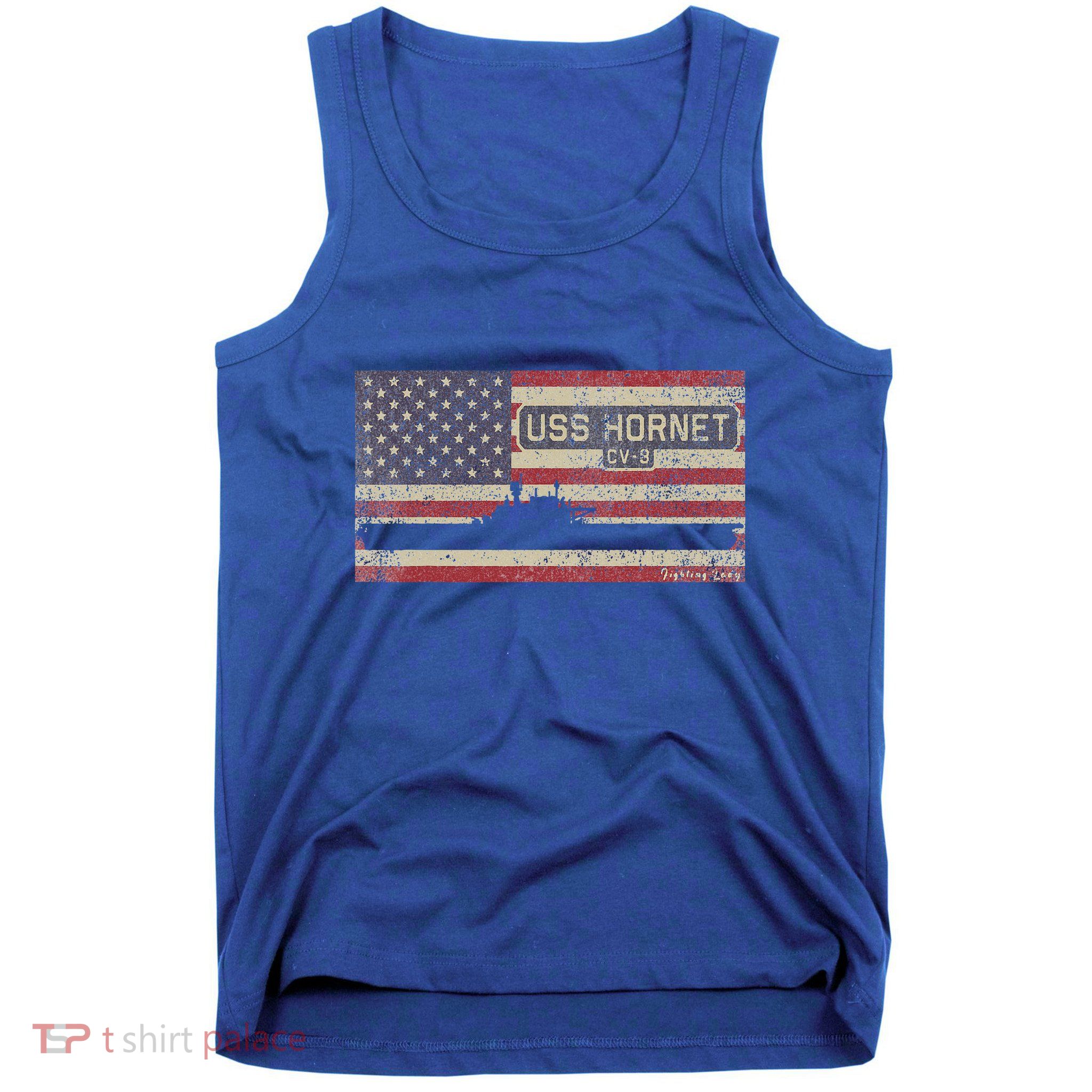 Uss Hornet Cv8 Ww2 Aircraft Carrier Usa Tank Top