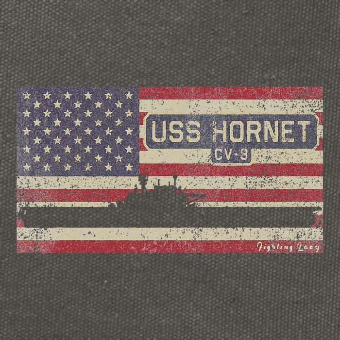 Uss Hornet Cv8 Ww2 Aircraft Carrier Usa Cotton Canvas Backpack