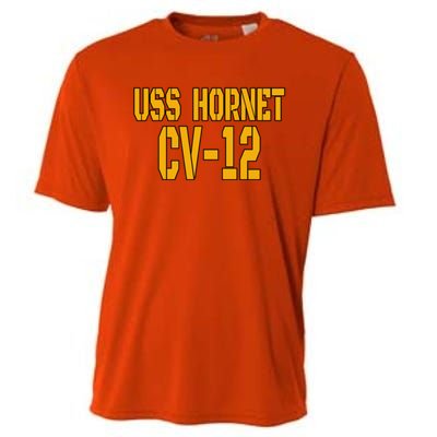 Uss Hornet Cvgift12 Aircraft Carrier Veterans Day Front And Back Funny Gift Cooling Performance Crew T-Shirt