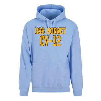 Uss Hornet Cvgift12 Aircraft Carrier Veterans Day Front And Back Funny Gift Unisex Surf Hoodie