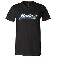 U.T.A.H. Ho.C..K.E.Y Club Hockey Black V-Neck T-Shirt