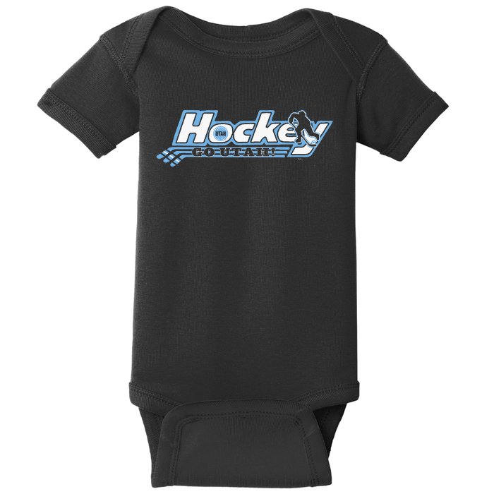 U.T.A.H. Ho.C..K.E.Y Club Hockey Black Baby Bodysuit