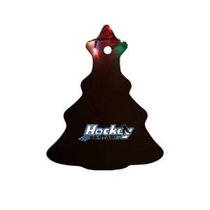 U.T.A.H. Ho.C..K.E.Y Club Hockey Black Ceramic Tree Ornament