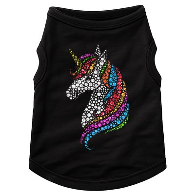 Unicorn Happy Dot Day Doggie Tank