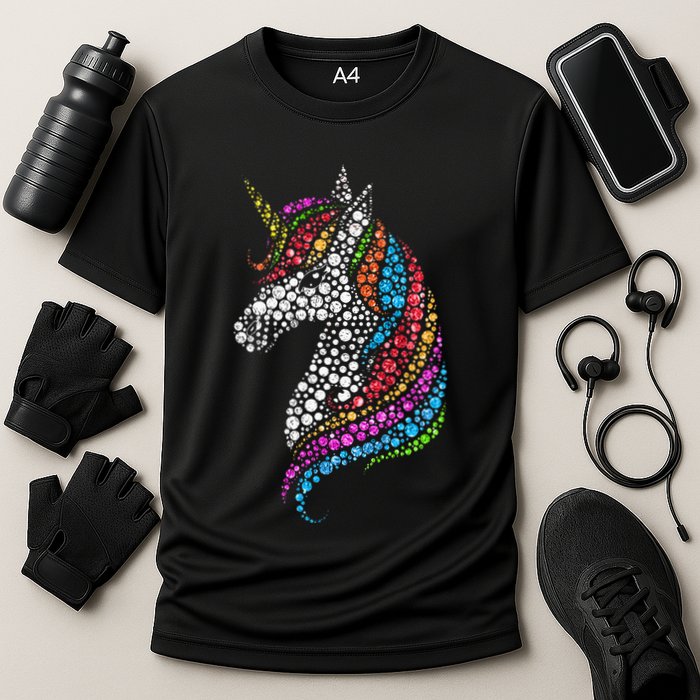 Unicorn Happy Dot Day Performance Shirt