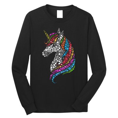 Unicorn Happy Dot Day Long Sleeve Shirt
