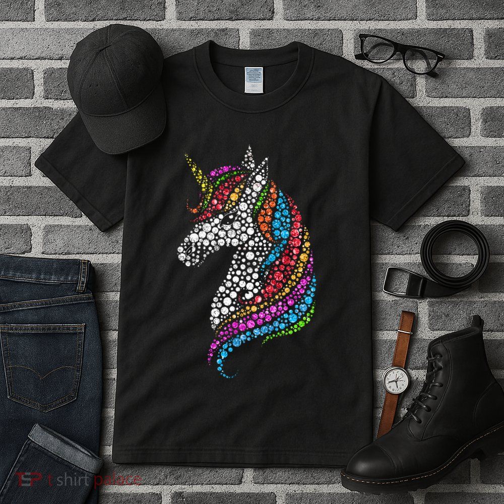 Unicorn Happy Dot Day Tall T-Shirt