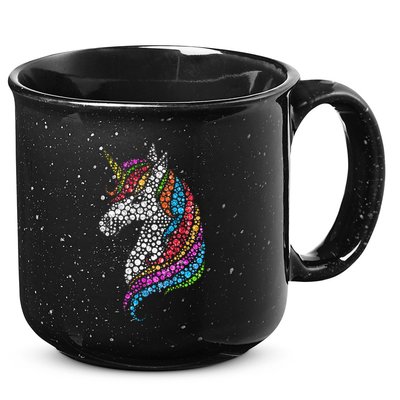 Unicorn Happy Dot Day 15oz Campfire Ceramic Mug