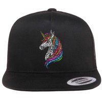 Unicorn Happy Dot Day Flatbill Hat