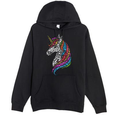 Unicorn Happy Dot Day Premium Pullover Hoodie