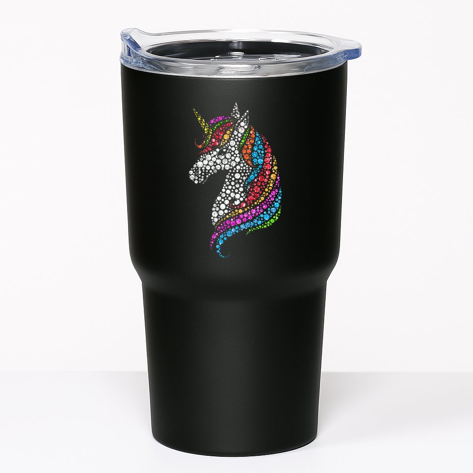 Unicorn Happy Dot Day Tumbler
