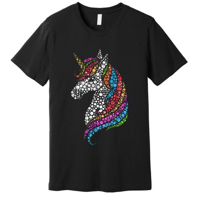 Unicorn Happy Dot Day Premium T-Shirt