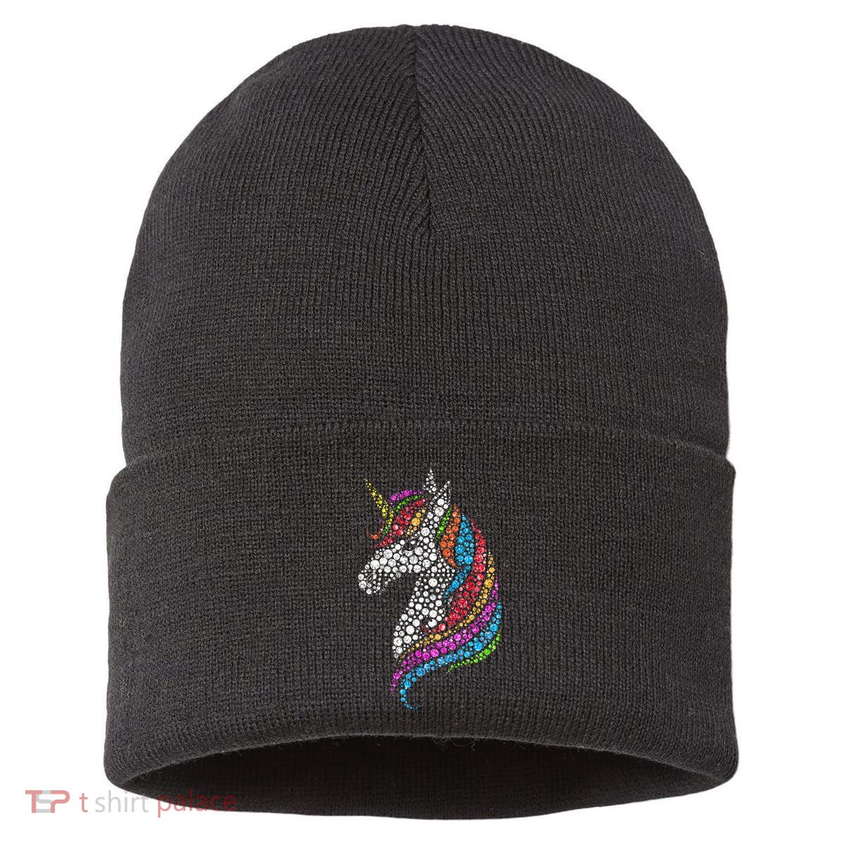 Unicorn Happy Dot Day Sustainable Knit Beanie