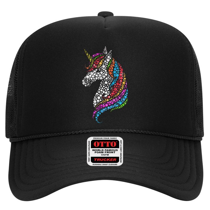 Unicorn Happy Dot Day Trucker Hat