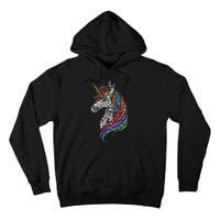 Unicorn Happy Dot Day Tall Hoodie