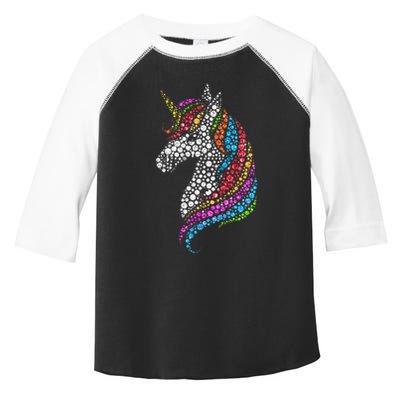 Unicorn Happy Dot Day Toddler Fine Jersey T-Shirt