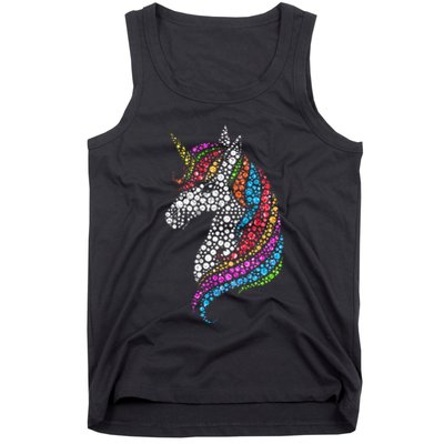 Unicorn Happy Dot Day Tank Top