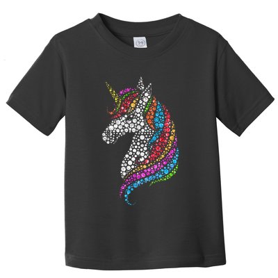 Unicorn Happy Dot Day Toddler T-Shirt