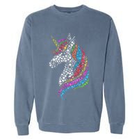 Unicorn Happy Dot Day Garment-Dyed Sweatshirt