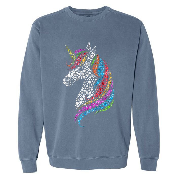 Unicorn Happy Dot Day Garment-Dyed Sweatshirt