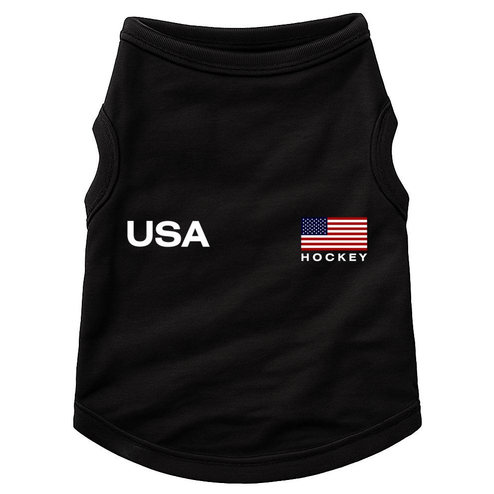 Usa Hockey Flag Gift Doggie Tank