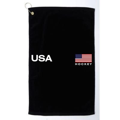 Usa Hockey Flag Gift Golf Towel