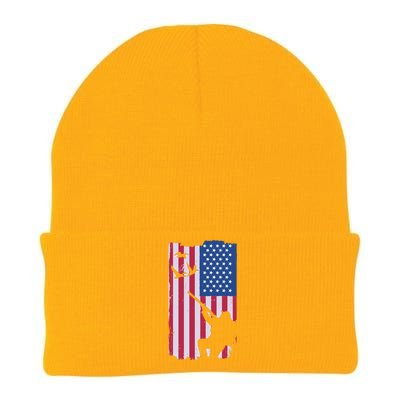 USA Hunting Flag Knit Cap Winter Beanie