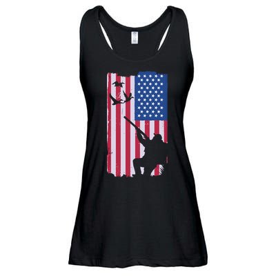 USA Hunting Flag Ladies Essential Flowy Tank