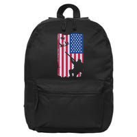 USA Hunting Flag 16 in Basic Backpack