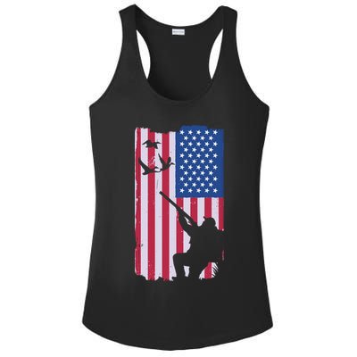 USA Hunting Flag Ladies PosiCharge Competitor Racerback Tank