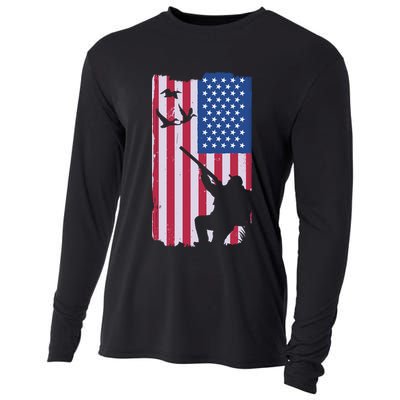 USA Hunting Flag Cooling Performance Long Sleeve Crew