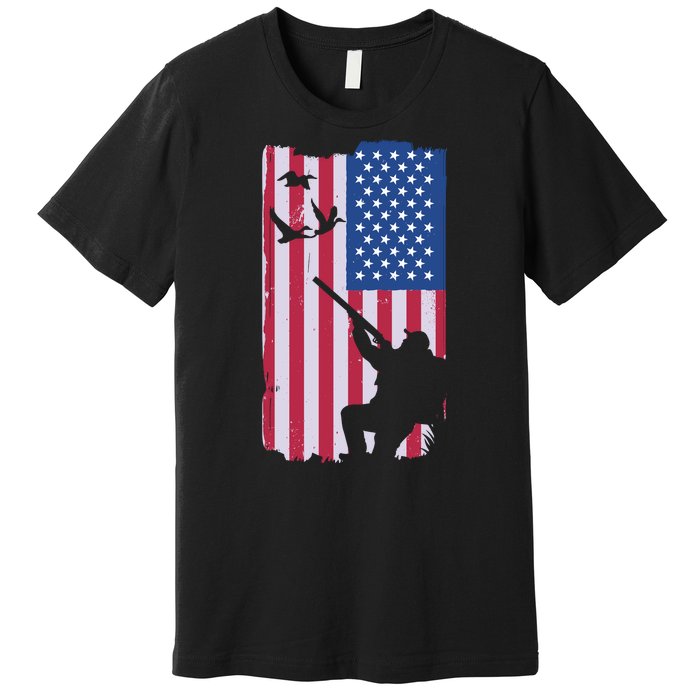 USA Hunting Flag Premium T-Shirt