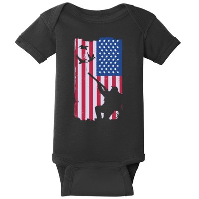 USA Hunting Flag Baby Bodysuit