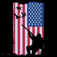 USA Hunting Flag Baby Bodysuit